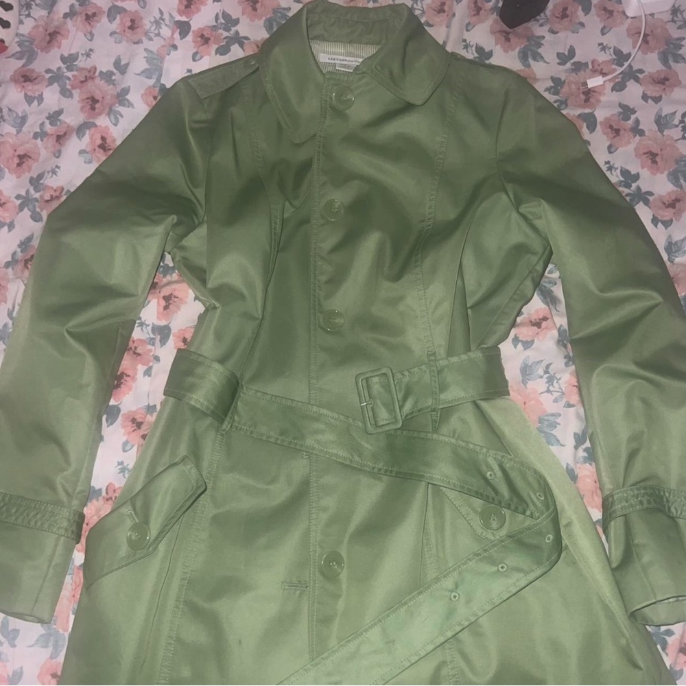 Olive Green Women's Trench Coat